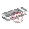Полка для душа прямая Lemark 300 мм SHELF LINE из нерж. стали с крючками, хром